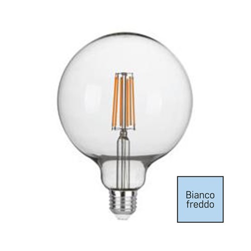 lampadina led globo g125 e27 16w 2300lm 6500k luce fredda | LUXA-E27G125-16M