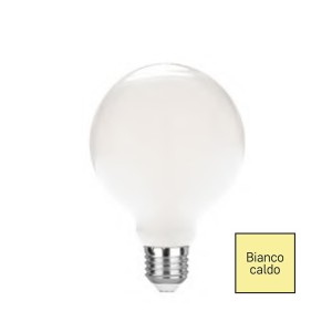 lampadina led g95 opale e27 16w 2300lm 2700k luce calda | LUXA-B-E27G95-16C