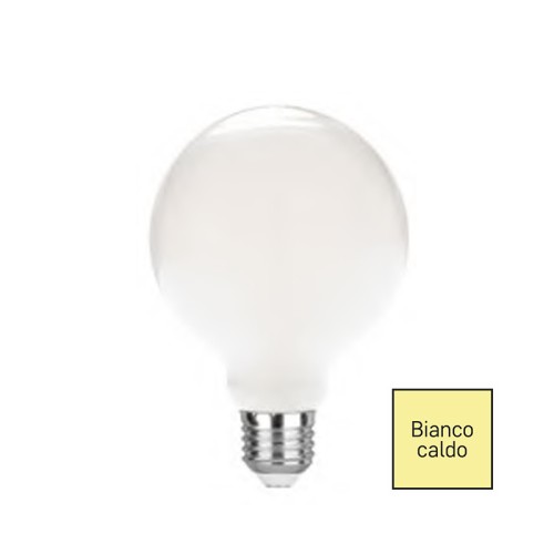 lampadina led g95 opale e27 16w 2300lm 2700k luce calda | LUXA-B-E27G95-16C