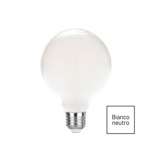 lampadina led g95 opale e27 16w 2300lm 4000k luce neutra | LUXA-B-E27G95-16M