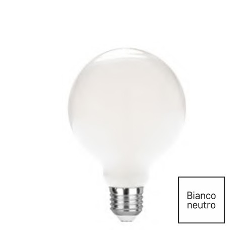 lampadina led g95 opale e27 16w 2300lm 4000k luce neutra | LUXA-B-E27G95-16M