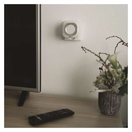 Campanello Senza Fili Quadrato Bianco/Argento | Luminoso 150mt, 110dB, 36 Melodie | EMOS P5733W