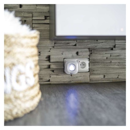 Campanello Senza Fili Quadrato Bianco/Argento | Luminoso 150mt, 110dB, 36 Melodie | EMOS P5733W