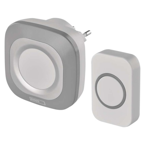 campanello senza fili quadrato verde EMOS P5733G luminoso 150m 110dB