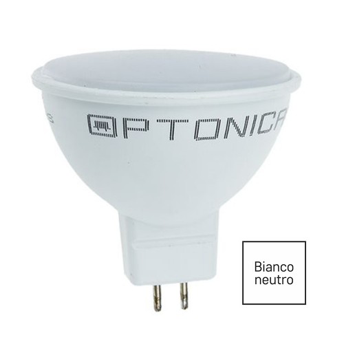 LAMPADINA LED DICROICA MR16 5W GU5.3 4500K OPTONICA SP1192