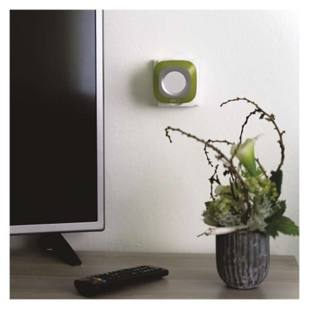 Campanello Senza Fili Quadrato Verde | Luminoso 150mt, 110dB, 36 Melodie | EMOS P5733G