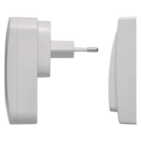 Campanello Senza Fili Bianco 180m 2 Ricevitori Pulsante Senza Batterie | EMOS P5731