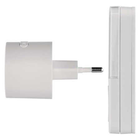 Campanello Senza Fili Tondo Bianco | 150m, 85dB, Pulsante IP56 | EMOS P5734