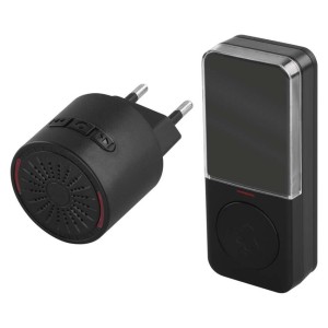 campanello senza fili tondo nero EMOS P5734B