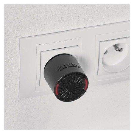 Campanello Senza Fili Tondo Nero | 150m, 85dB, Pulsante IP56 | EMOS P5734B