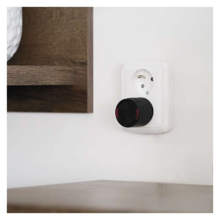 Campanello Senza Fili Tondo Nero | 150m, 85dB, Pulsante IP56 | EMOS P5734B