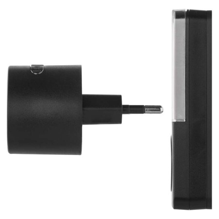 Campanello Senza Fili Tondo Nero | 150m, 85dB, Pulsante IP56 | EMOS P5734B