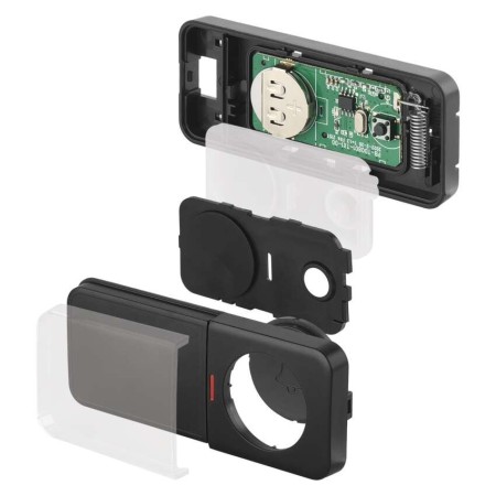 Campanello Senza Fili Tondo Nero | 150m, 85dB, Pulsante IP56 | EMOS P5734B