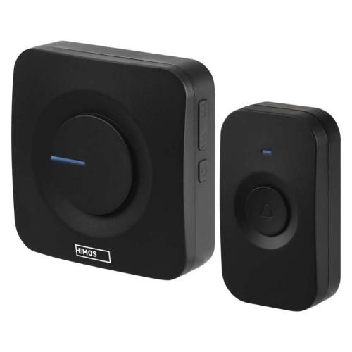 Campanello Senza Fili Nero Quadrato |... Campanello Senza Fili Nero Quadrato |...