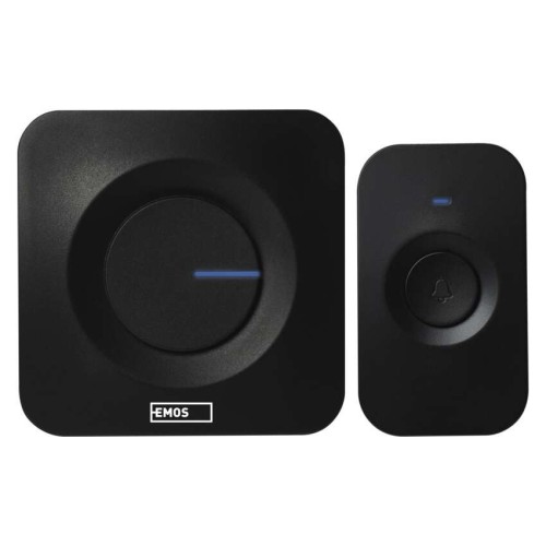 Campanello Senza Fili Nero Quadrato |... Campanello Senza Fili Nero Quadrato |...