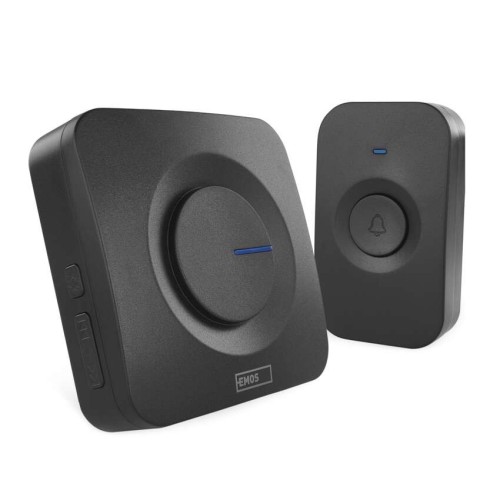 Campanello Senza Fili Nero Quadrato |... Campanello Senza Fili Nero Quadrato |...