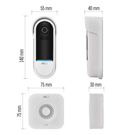 Video Campanello WiFi Senza Fili EMOS GoSmart IP-15S | Full HD, Audio Bidirezionale