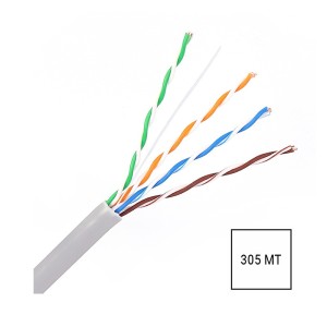 cavo Ethernet Cat5e 305m UTP CCA tirabox rete LAN TEPLA