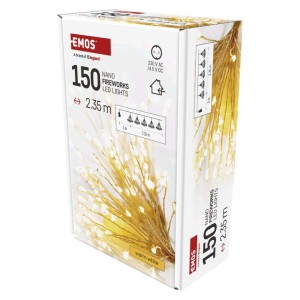 luci natale effetto fuochi 150 led filo argento emos d3aw08 2