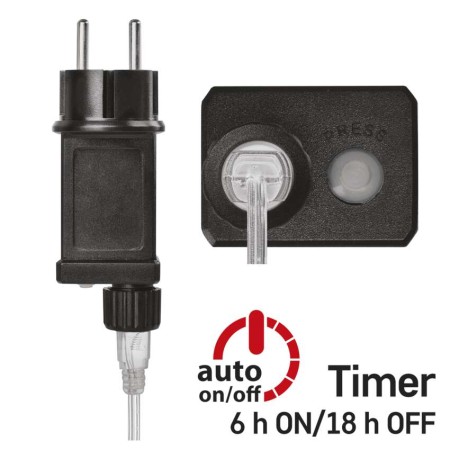 Catena NANO LED FIREWORKS: 150 LED Caldi, Timer, Interno | EMOS D3AW08
