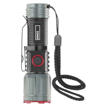 Torcia LED Ricaricabile USB 300 Lumen Zoom Calamita Alluminio 63g | EMOS P3120