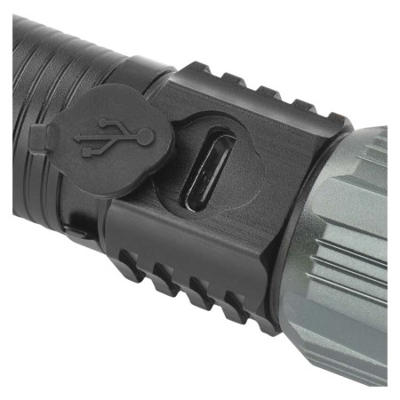 Torcia LED Ricaricabile USB 300 Lumen Zoom Calamita Alluminio 63g | EMOS P3120