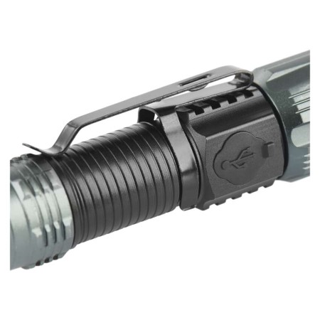 Torcia LED Ricaricabile USB 300 Lumen Zoom Calamita Alluminio 63g | EMOS P3120