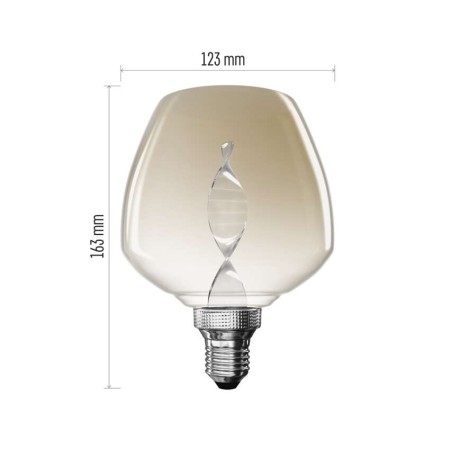 Lampadina LED Decorativa E27 DNA S123 3.5W 1800K Vetro Ambra | EMOS Z59D01