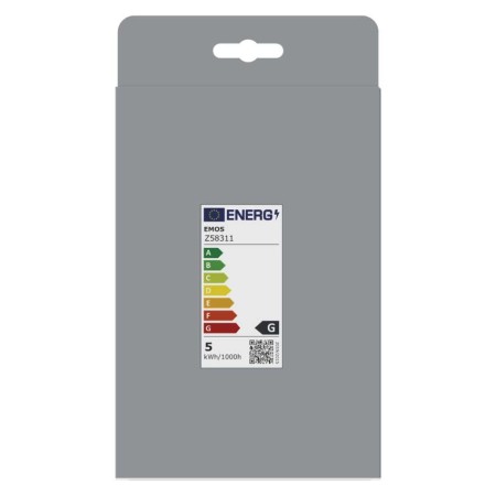 Lampadina LED Decorativa E27 DNA G125 4.5W 1800K Vetro Fumé Smoked | EMOS Z58311