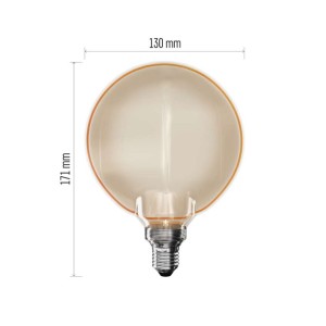 Lampadina LED decorativa E27 G130 OA perimetrale arancione 1800K EMOS 2