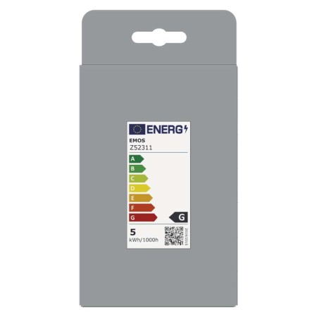 Lampadina LED Decorativa E27 DNA G95 4.5W 1800K Vetro Fumé Smoked | EMOS Z52311