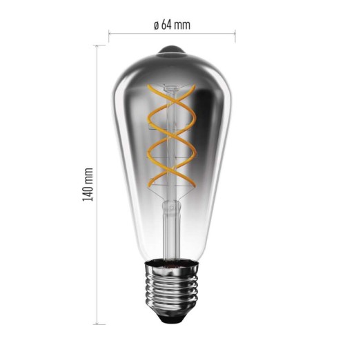 Lampadina LED Decorativa E27 ST64...