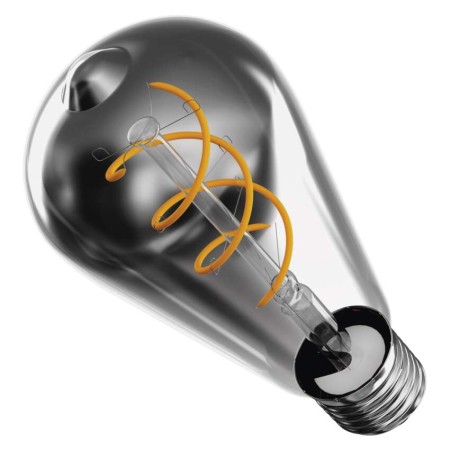 Lampadina LED Decorativa E27 ST64 4.5W 1800K Flame Vetro Fumé Smoked 180lm | EMOS Z57311