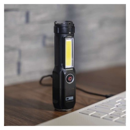 Torcia LED Ricaricabile 150 Lumen Doppia Illuminazione | EMOS P3214