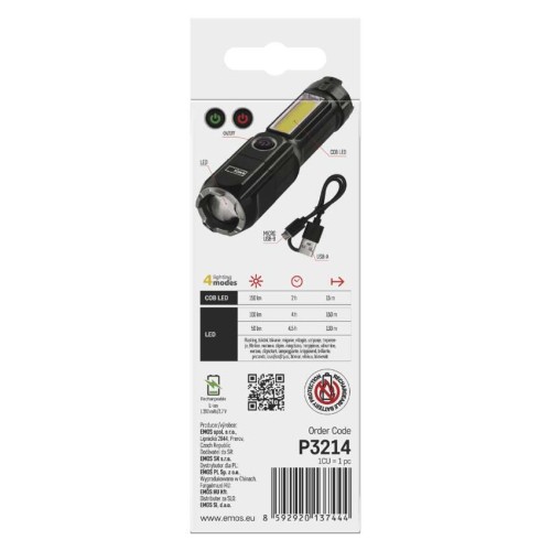 Torcia LED Ricaricabile 150 Lumen...