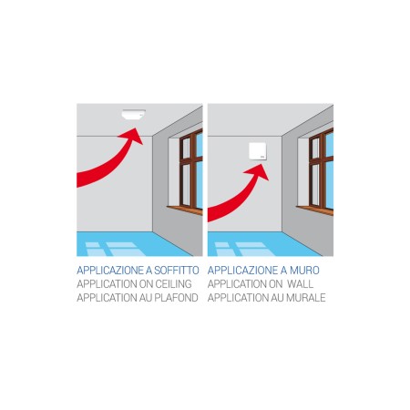 Aspiratore Bagno Nero Design 80mm 60 m³/h | LUX301 LEVANTE