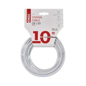 Cavo coassiale 10m senza connettori: connessione TV e SAT affidabile.