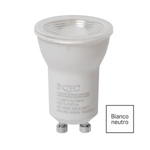 Lampadina LED GU10 mini 4W 4000K diametro 35mm