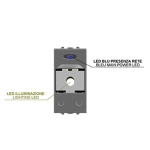 Lampada emergenza compatibile Matix LED 1 modulo bianco 2