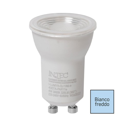 Lampadina LED GU10 mini 4W 6500K diametro 35mm