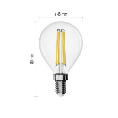Lampadina LED Sfera E14 1.8W (25W) 250lm 2700K Luce Calda | Emos ZF1D02