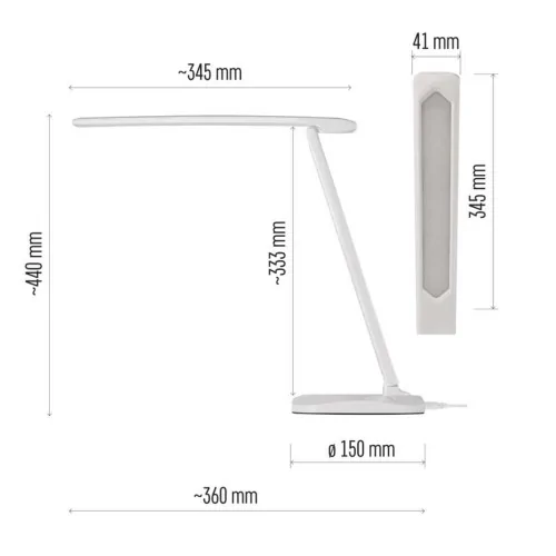 Lampada Tavolo LED Dimmerabile CHASE... Lampada Tavolo LED Dimmerabile CHASE...