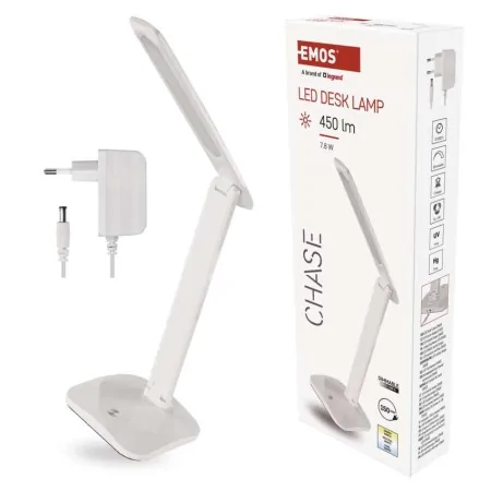 Lampada Tavolo LED Dimmerabile CHASE 450lm 3 Temperature Bianca | EMOS Z7619W