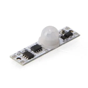 Sensore movimento PIR LEDME LM2265 per striscia LED modulo 43x12mm con cupola bianca
