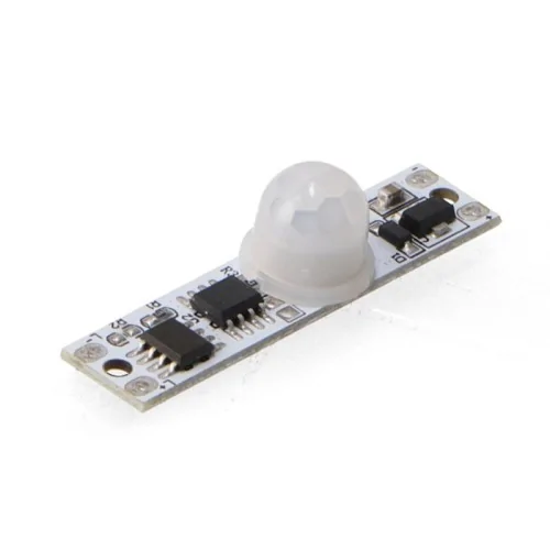 Sensore movimento PIR LEDME LM2265 per striscia LED modulo 43x12mm con cupola bianca