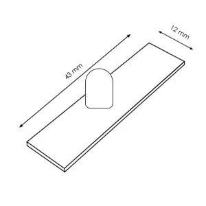 Sensore movimento PIR LEDME LM2265 per striscia LED modulo 43x12mm con cupola bianca 2