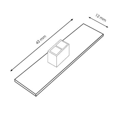 Dimmer Infrarossi per Striscia LED 12-24V Regolazione a Gesto nel Profilo | LEDME LM2266