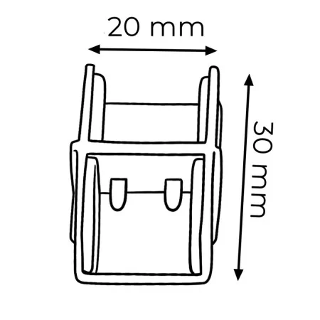 Connettore Giunzione Striscia LED COB 220V Crimpabile Senza Saldare | GA0082