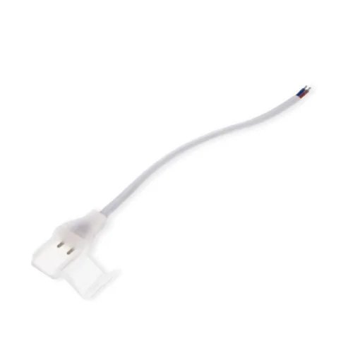 Cavo alimentazione LED 220V GA0084 con clip crimpabile per striscia COB bianco 250mm