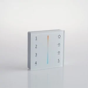 Wallpad LED senza fili CCT RF 2.4G a batterie 86x86mm per impianti esistenti